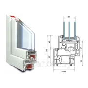 Окно Kommerling 76 (7)